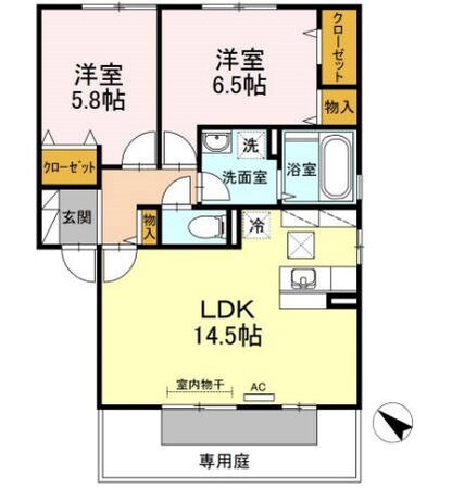 ヴァン・カルチェの物件間取画像